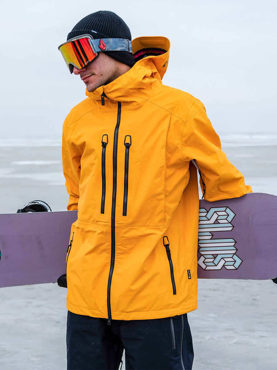 Mens Guide Gore-Tex Jacket - Gold – Volcom Japan