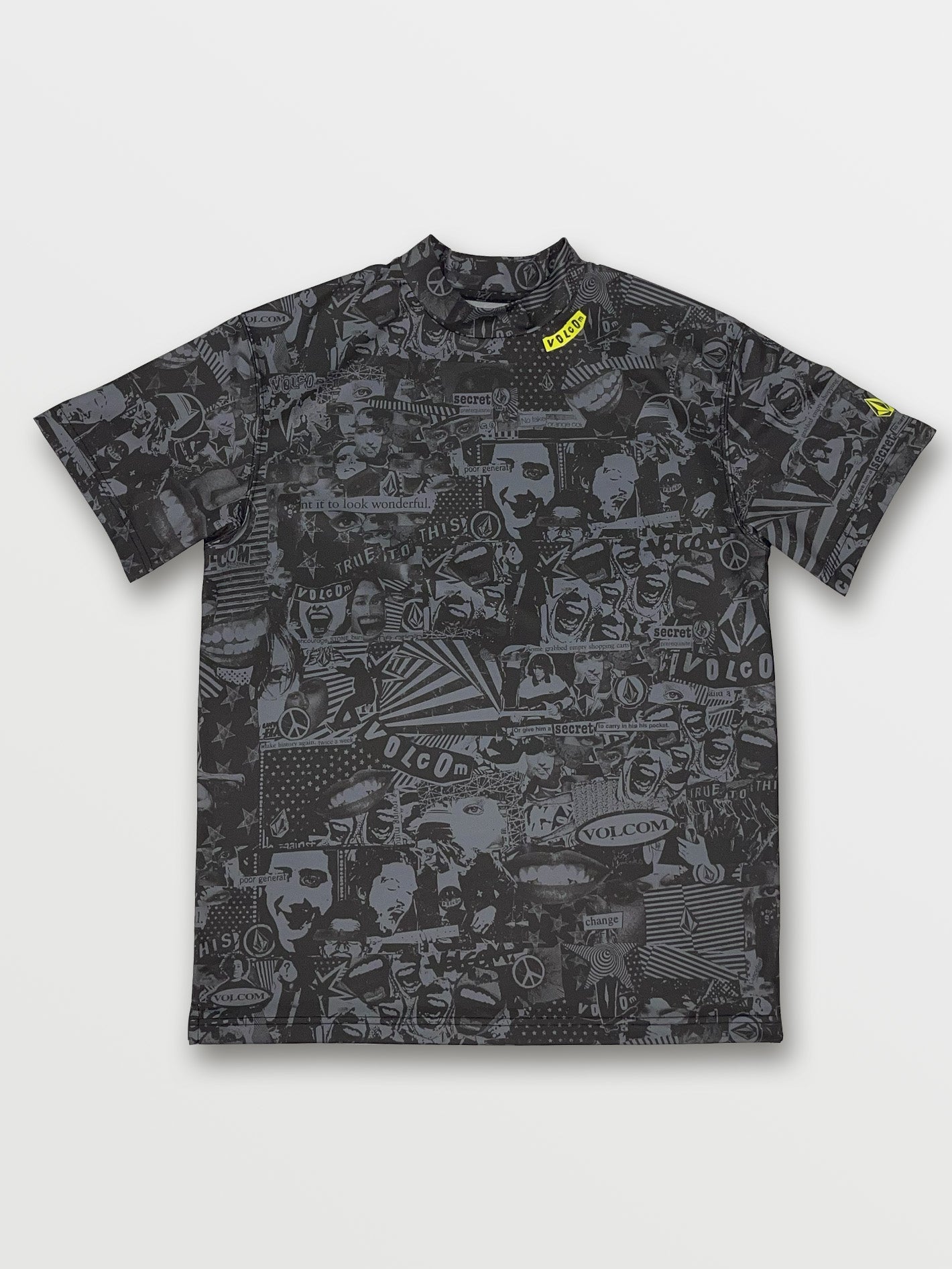 Pistol Mock Neck Short Sleeve Tee - Black – Volcom Japan