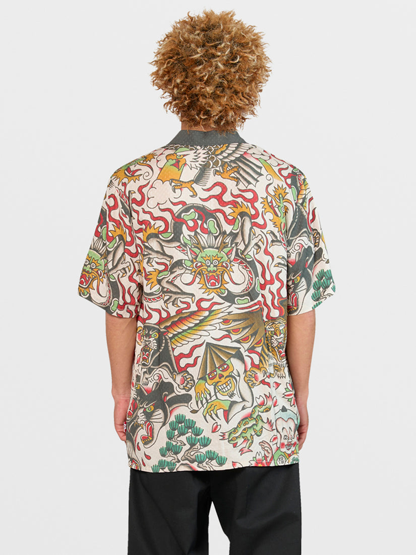 Tokyo True Featured Artist Yusuke Short Sleeve Shirt -  Stone