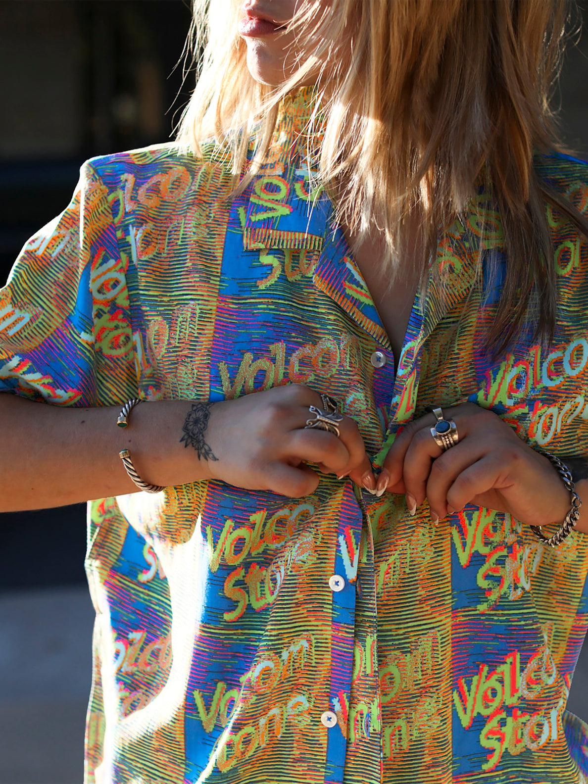 Fergadelic Woven Short Sleeve Shirt - Patriot Blue