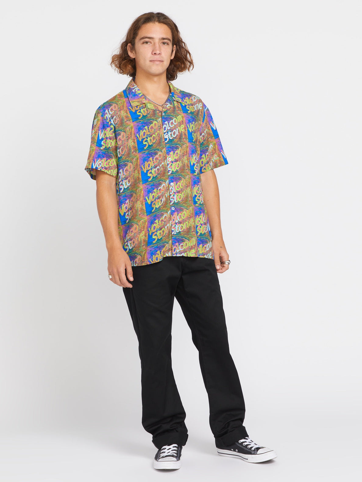 Fergadelic Woven Short Sleeve Shirt - Patriot Blue