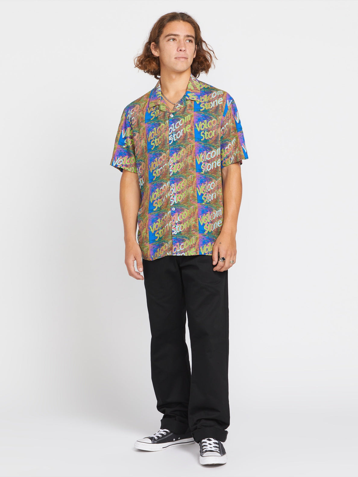 Fergadelic Woven Short Sleeve Shirt - Patriot Blue