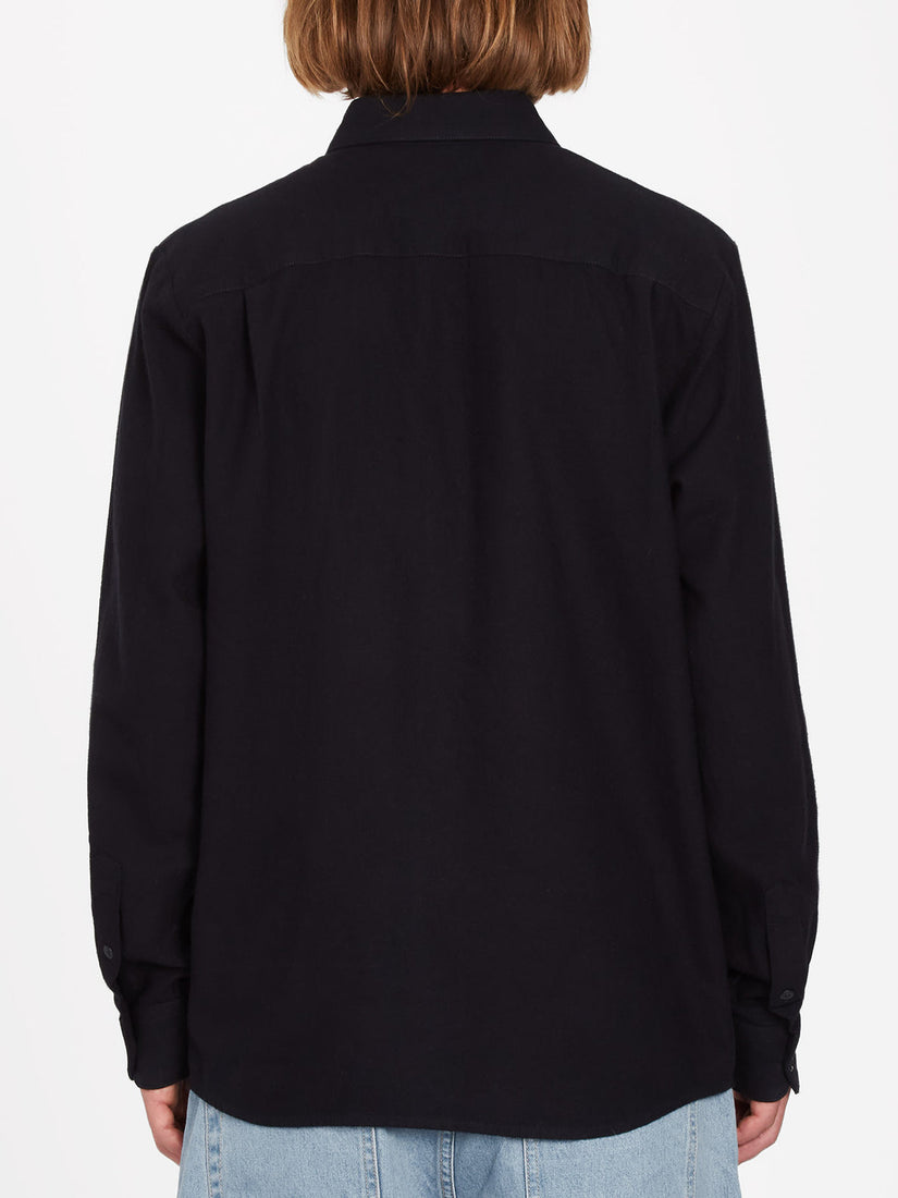 CADEN SOLID SHIRT - BLACK