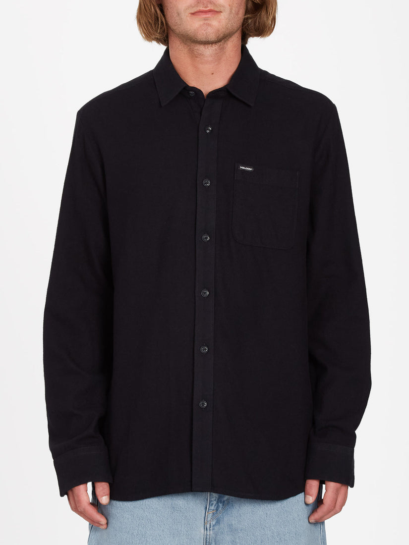 CADEN SOLID SHIRT - BLACK