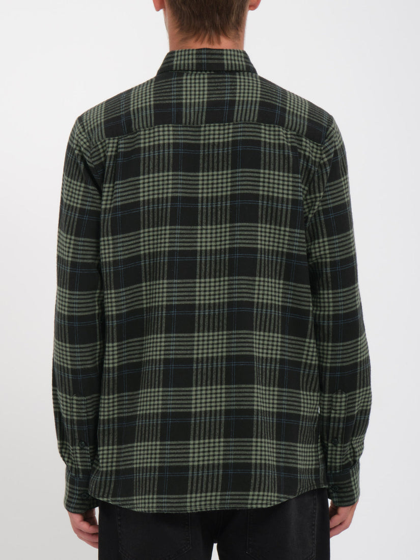 Caden Plaid Long Sleeve Shirt - Black