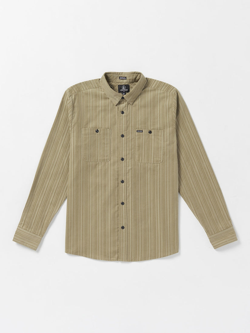 Volcom Entertainment Fat Tony Woven Long Sleeve Shirt - Khaki