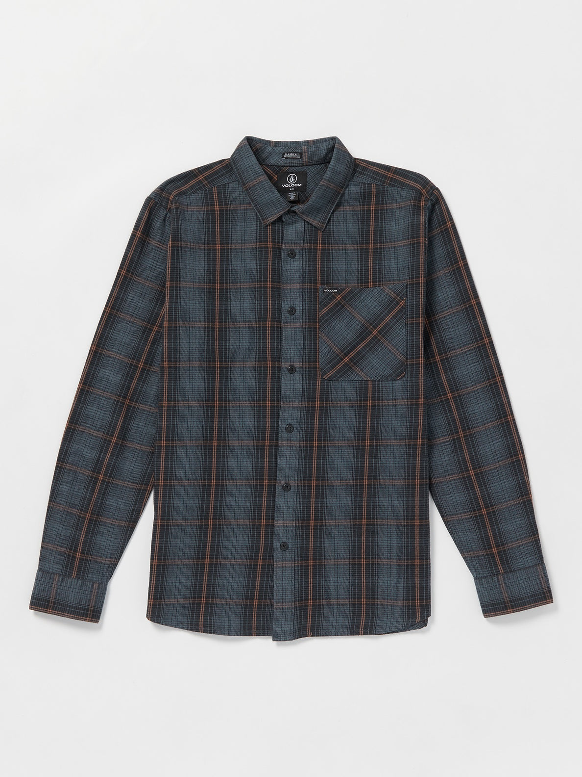 Heavy Twills Long Sleeve Flannel - Dark Slate – Volcom Japan