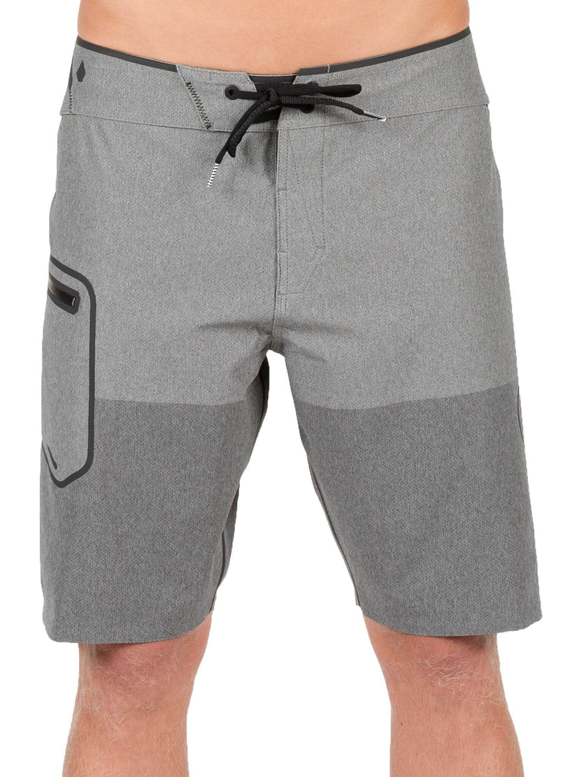 Asym Mod Plus Boardshorts In Grey, Alternate View