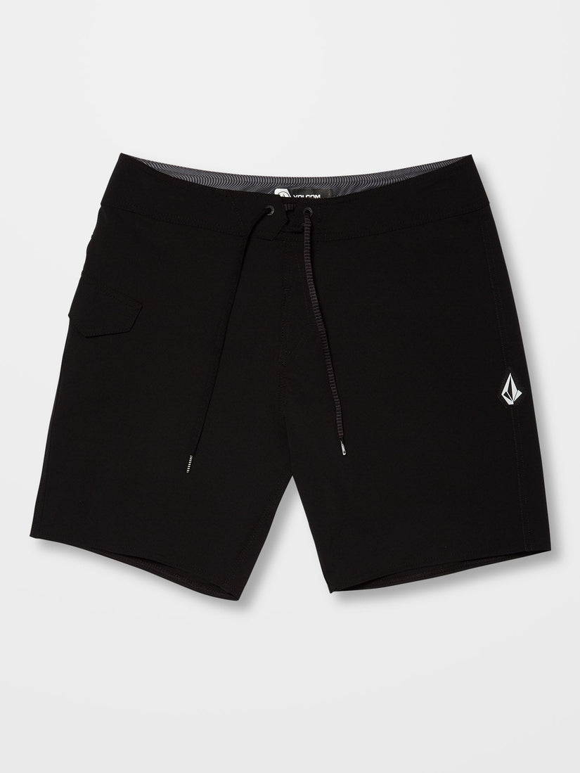 Lido Solid Mod 18" Boardshort - BLACK