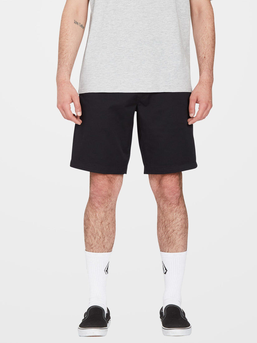 FRICKIN ELASTIC WAIST SHORTS - BLACK