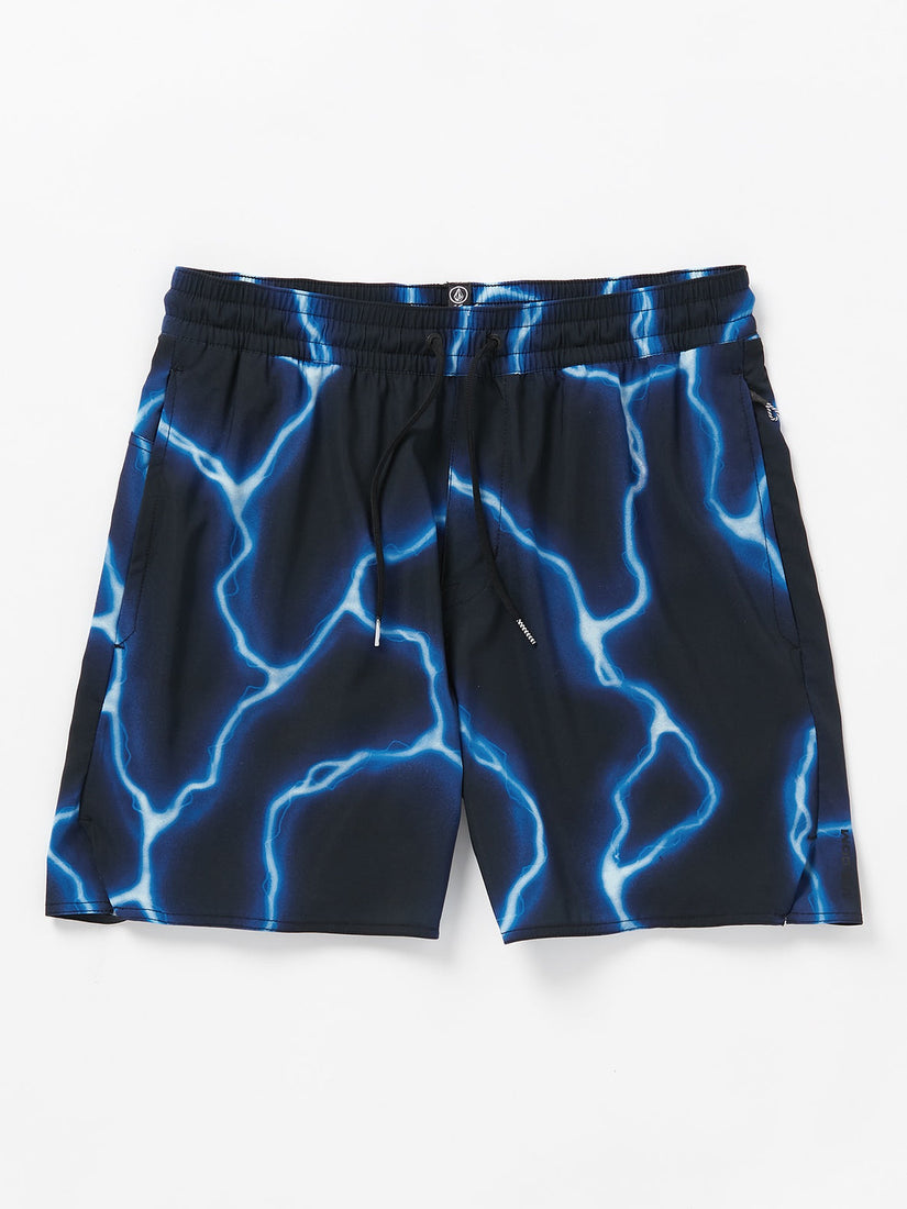 Featured Artist Travis Spinks Ascender Elastic Waist Shorts - Black