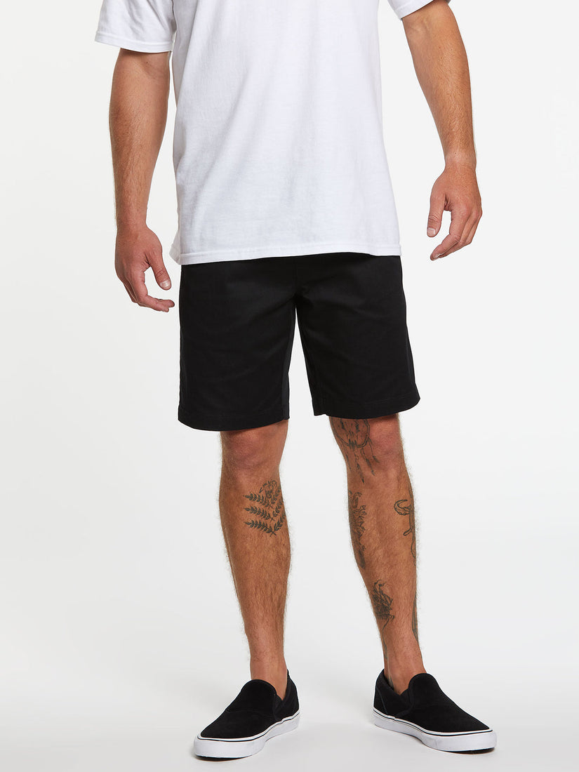 FRICKIN ELASTIC WAIST SHORTS - BLACK