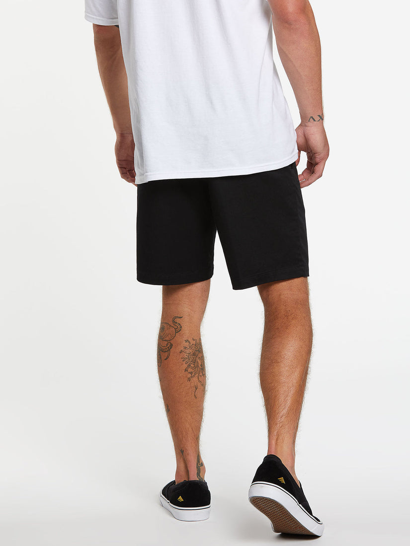 FRICKIN ELASTIC WAIST SHORTS - BLACK