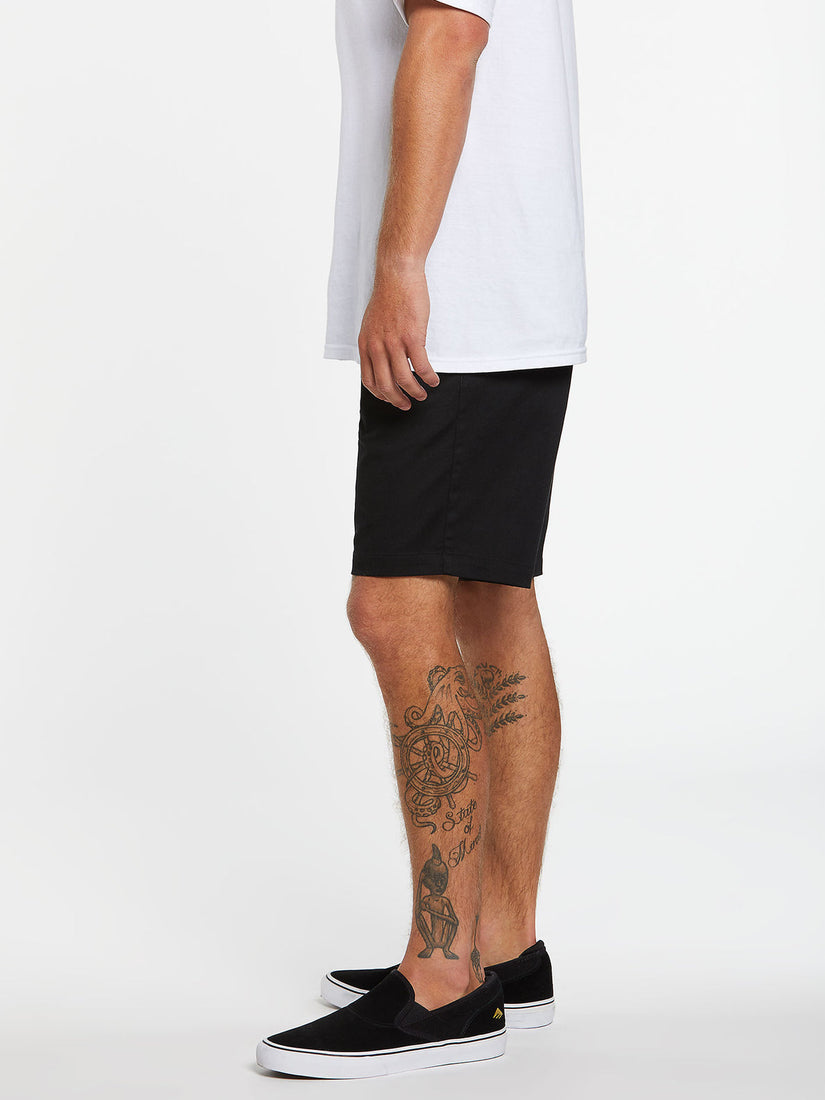 FRICKIN ELASTIC WAIST SHORTS - BLACK