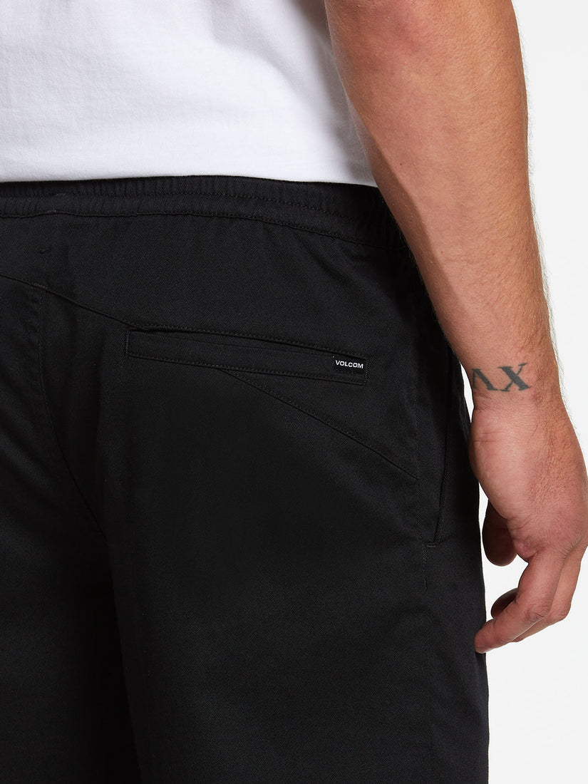 FRICKIN ELASTIC WAIST SHORTS - BLACK