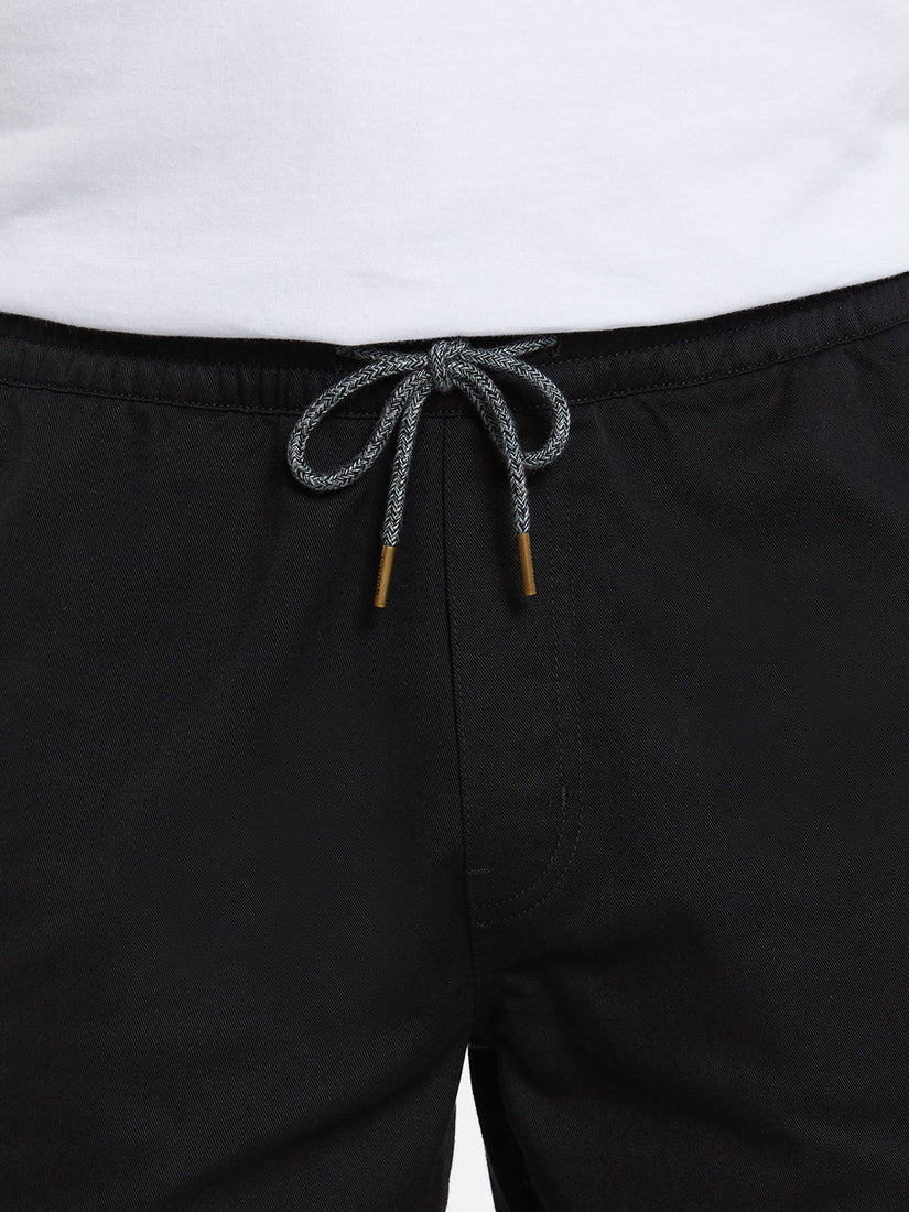 FRICKIN ELASTIC WAIST SHORTS - BLACK