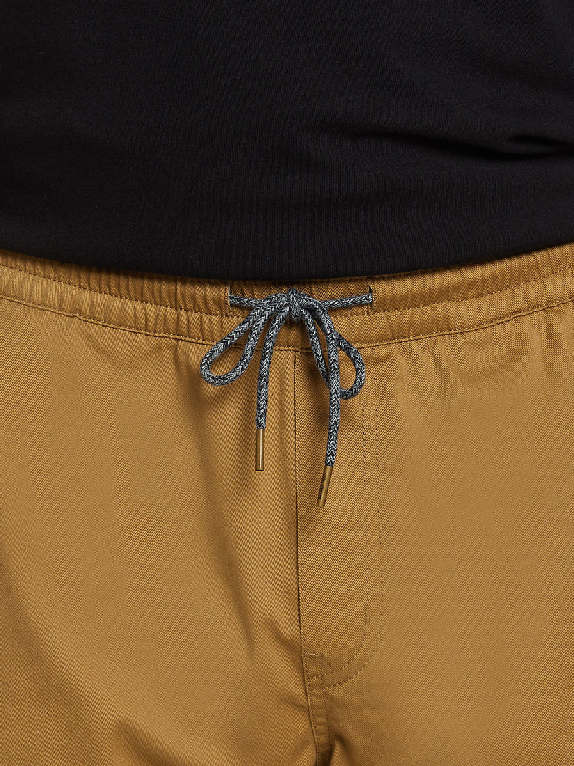 Frickin Elastic Waist Shorts - Dark Khaki