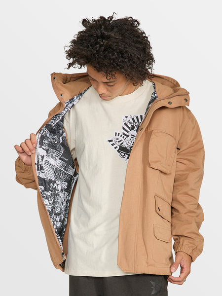 Tokyo True Streamlined Shell Jacket - Dusty Brown – Volcom Japan