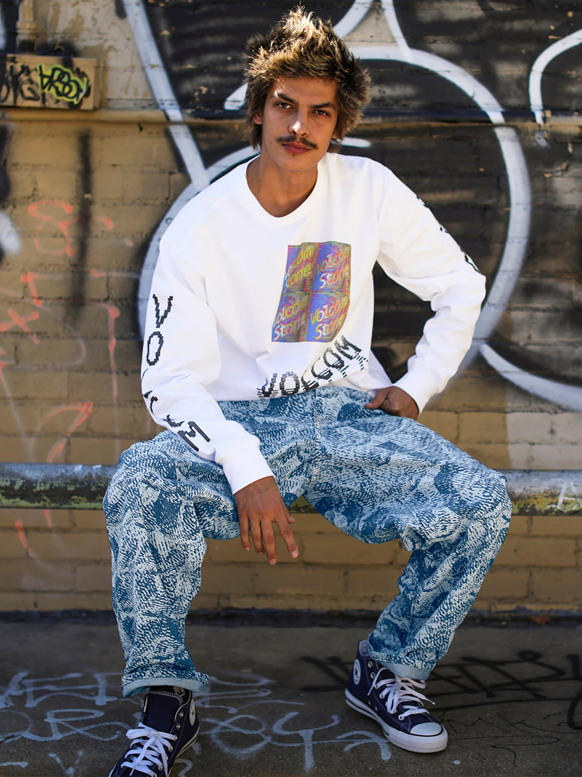 Fergadelic Long Sleeve Tee - White