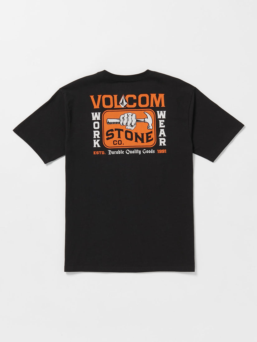 Volcom Workwear Nailed Short Sleeve Tee - Black