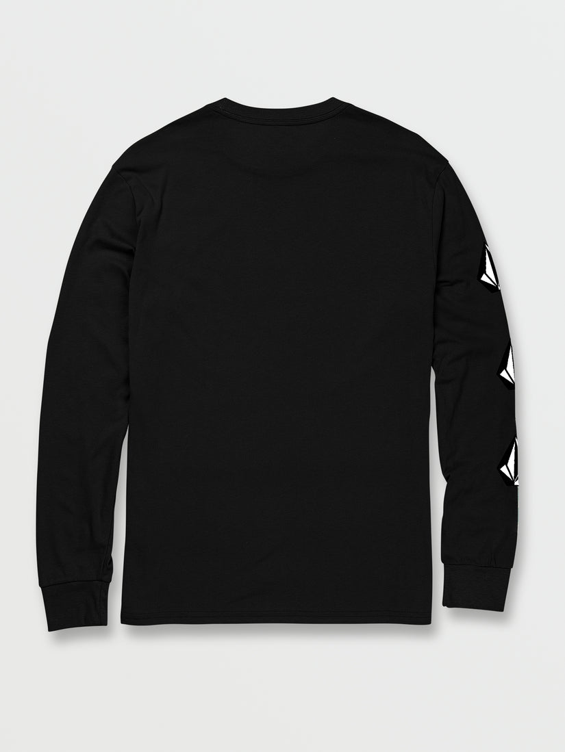 Iconic Stone Long Sleeve Tee - Black