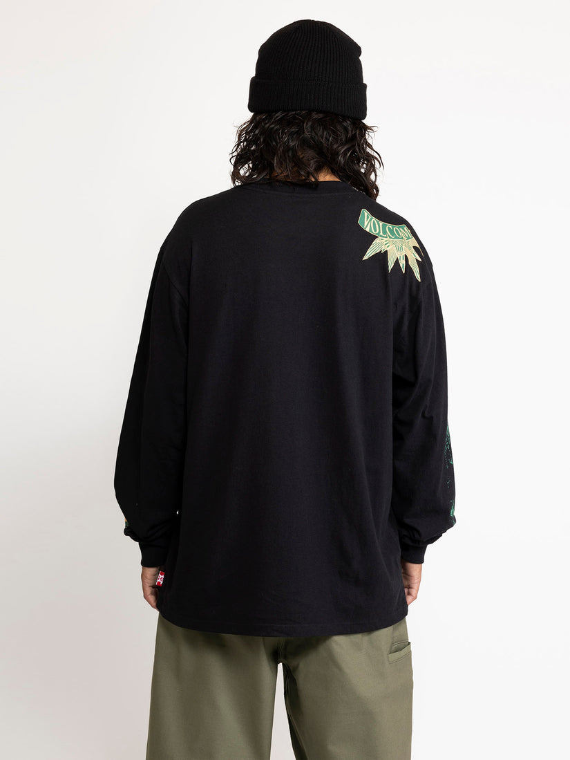 POVJ Bryan Iguchi Long Sleeve Tee - Black