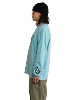 POVJ Bryan Iguchi Long Sleeve Tee - Sea Blue