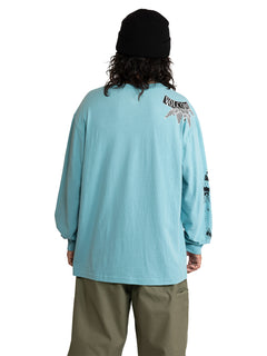 POVJ Bryan Iguchi Long Sleeve Tee - Sea Blue