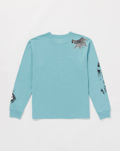 POVJ Bryan Iguchi Long Sleeve Tee - Sea Blue