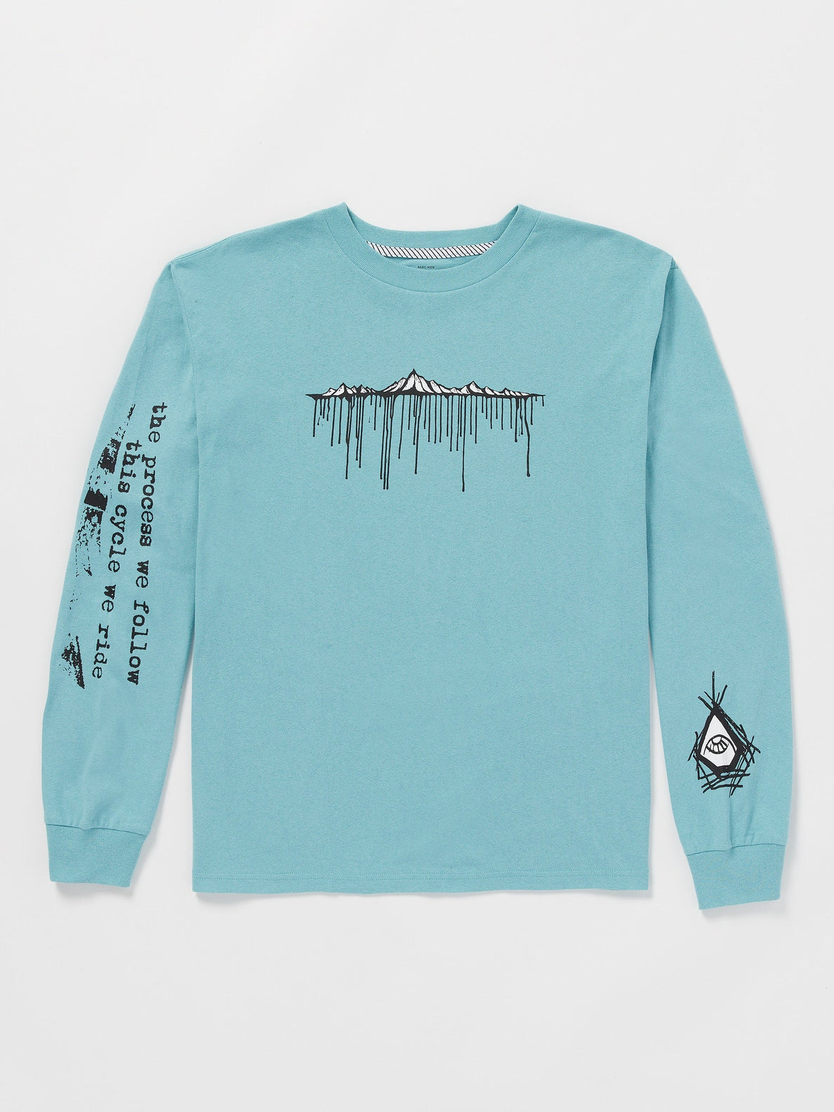 POVJ Bryan Iguchi Long Sleeve Tee - Sea Blue