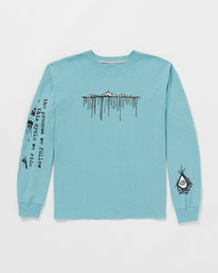 POVJ Bryan Iguchi Long Sleeve Tee - Sea Blue