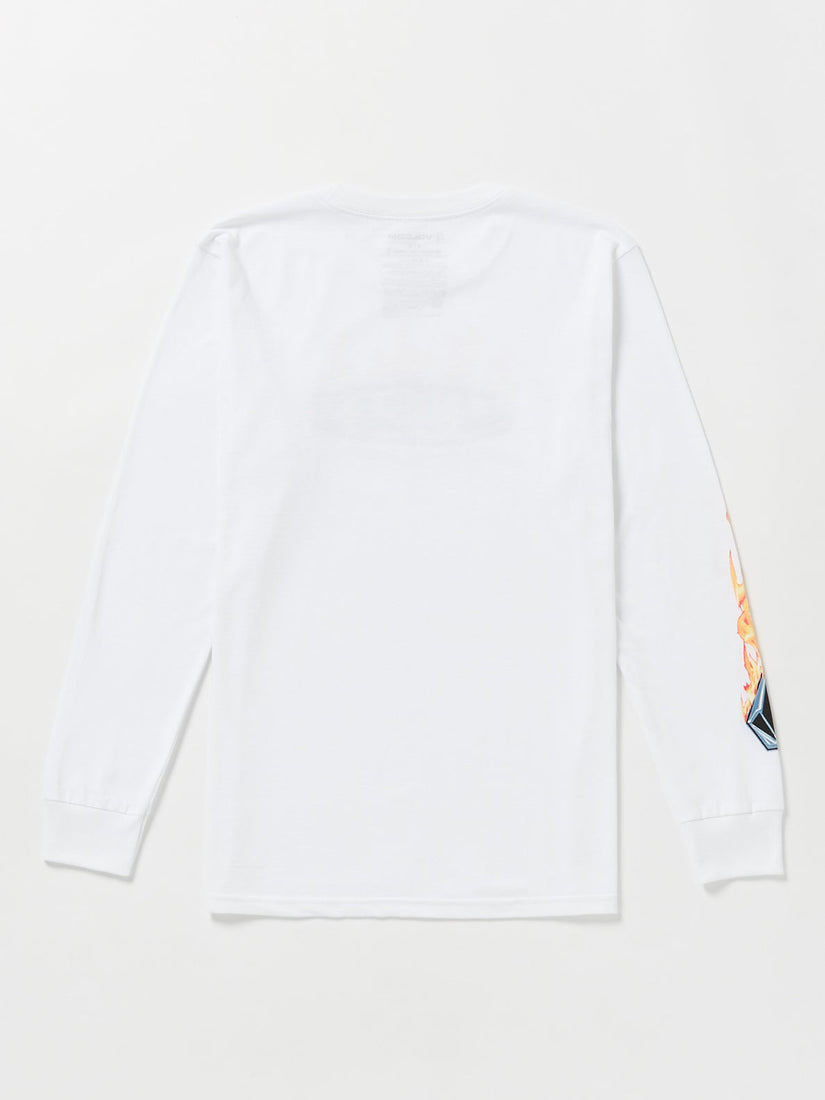 Combust Long Sleeve Tee - White