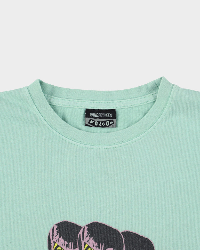 VOLCOM x WIND AND SEA Short Sleeve Tee Brain - SPRUCE GREEN