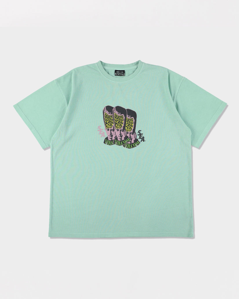 VOLCOM x WIND AND SEA Short Sleeve Tee Brain - SPRUCE GREEN