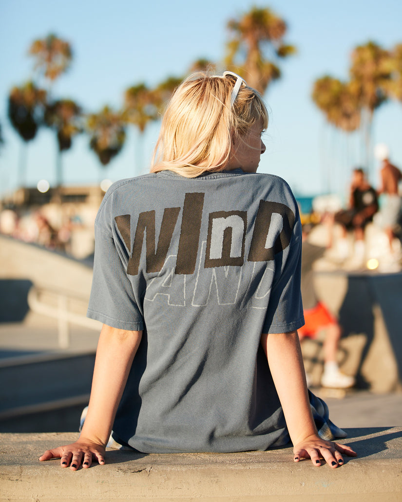 VOLCOM x WIND AND SEA Short Sleeve Tee SEA Stone - DARK SLATE