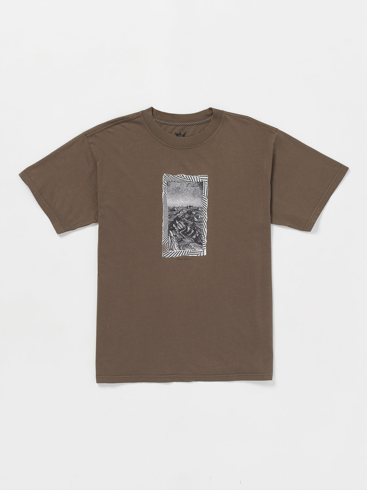 POVJ Bryan Iguchi Valley Short Sleeve Tee - Dark Earth