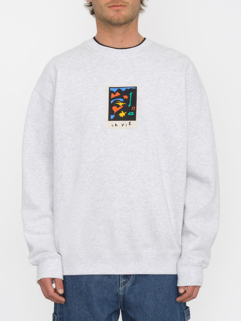 Arthur Longo Sweatshirt - BONE HEATHER