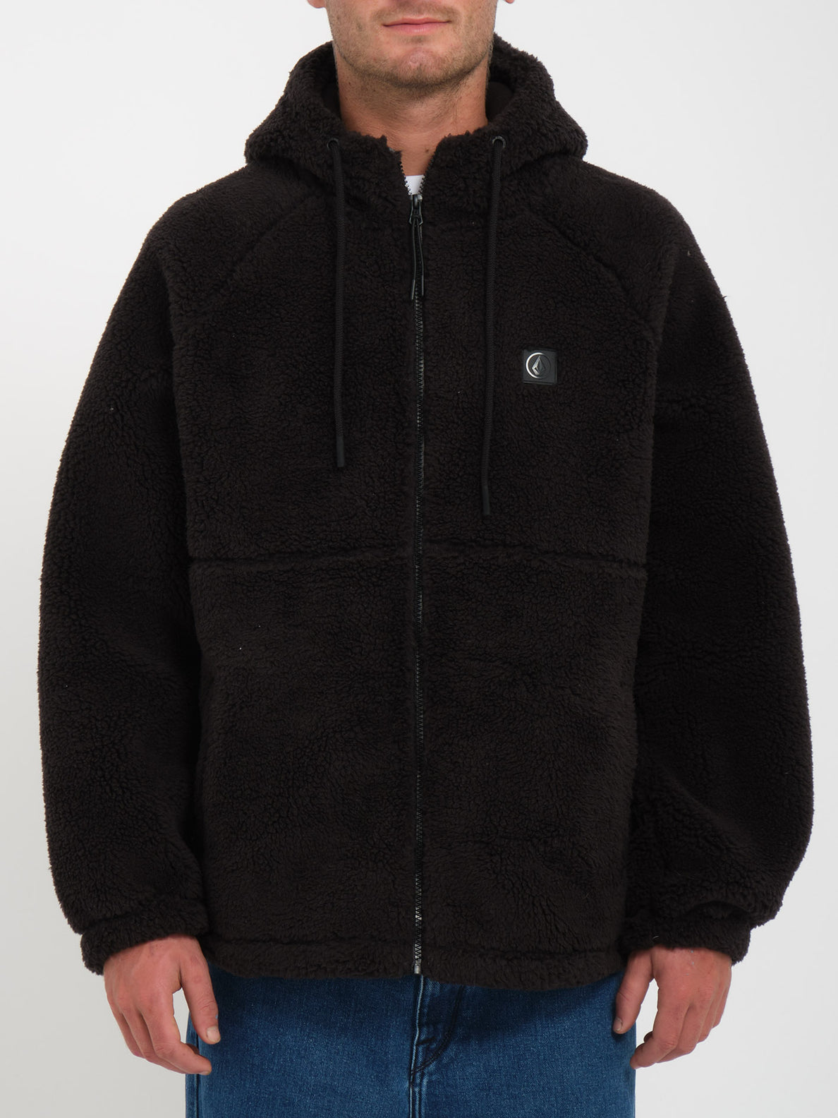 Arstone Zip Sherpa Hoodie - BLACK – Volcom Japan