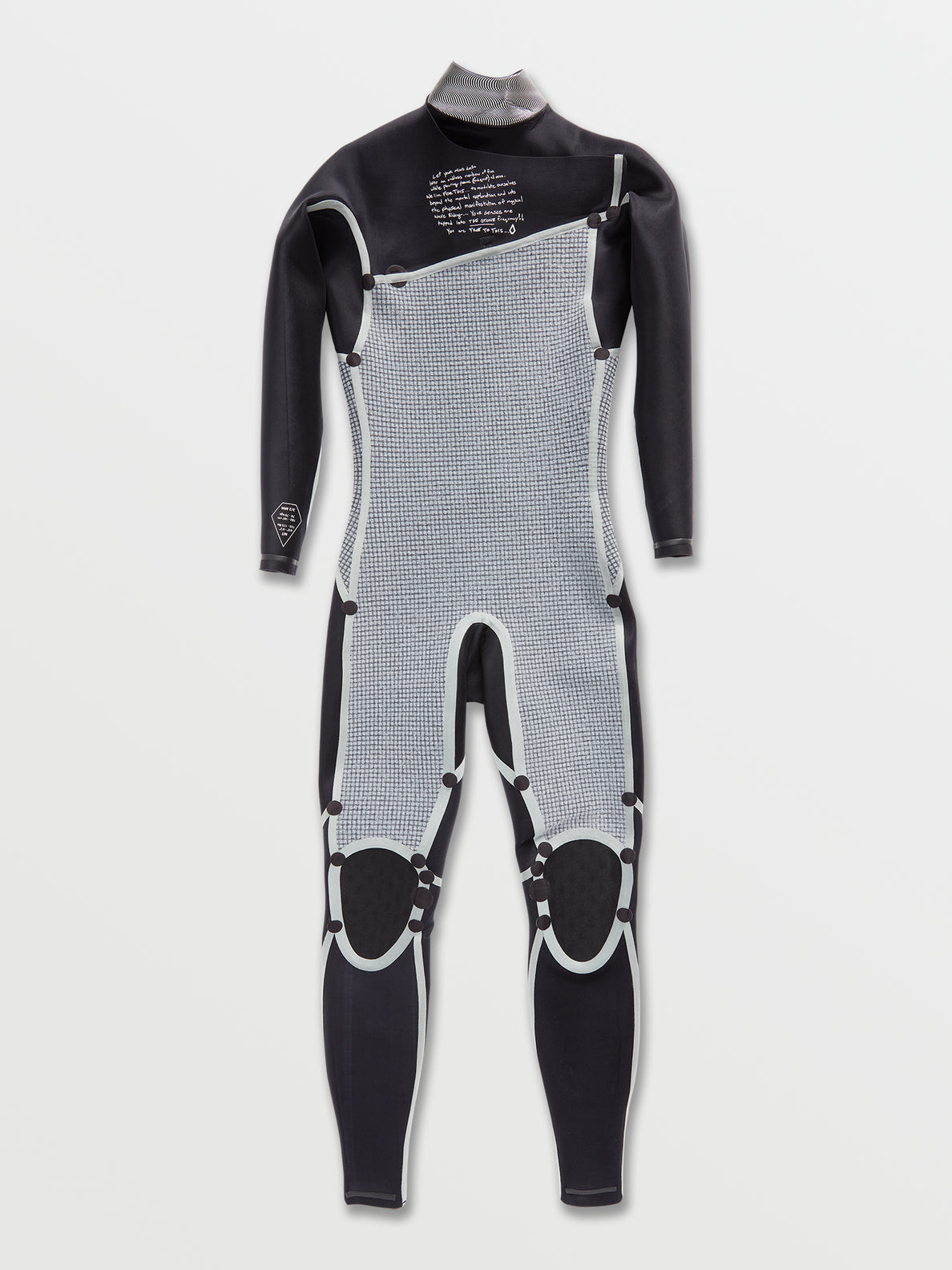 Mens Modulator 2/2mm Long Sleeve Fullsuit - Black | Volcom Japan