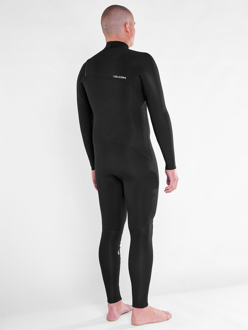 Mens Modulator 3/2mm Chest Zip Fullsuit - Black