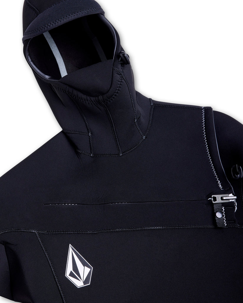 Mens Modulator 5/4/3mm Hood Chestzip Fullsuit - Black