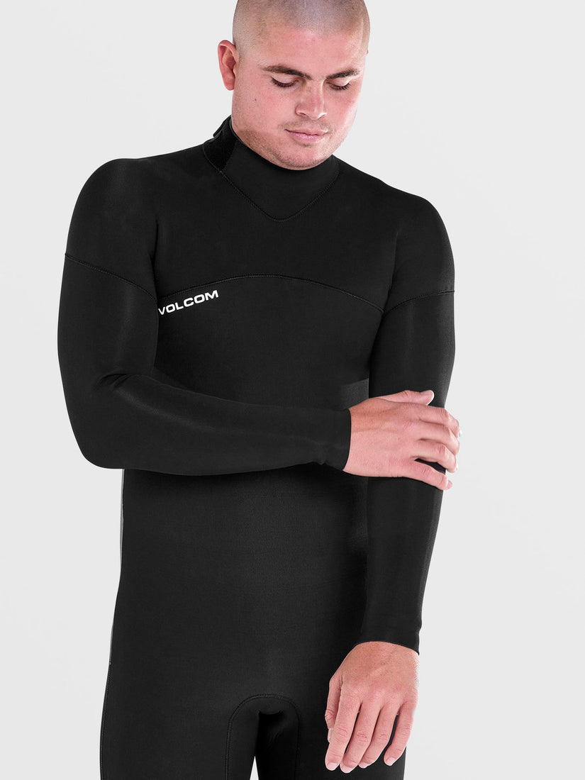 Mens Modulator 3/2mm Long Sleeve Back Zip Fullsuit - Black