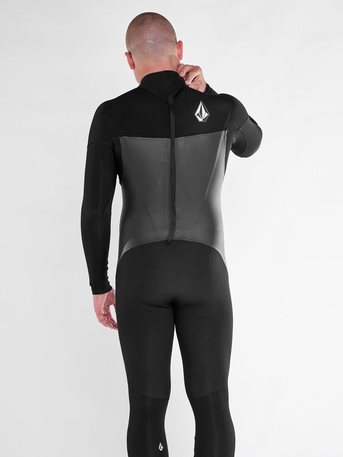 Mens Modulator 3/2mm Long Sleeve Back Zip Fullsuit - Black | Volcom Japan