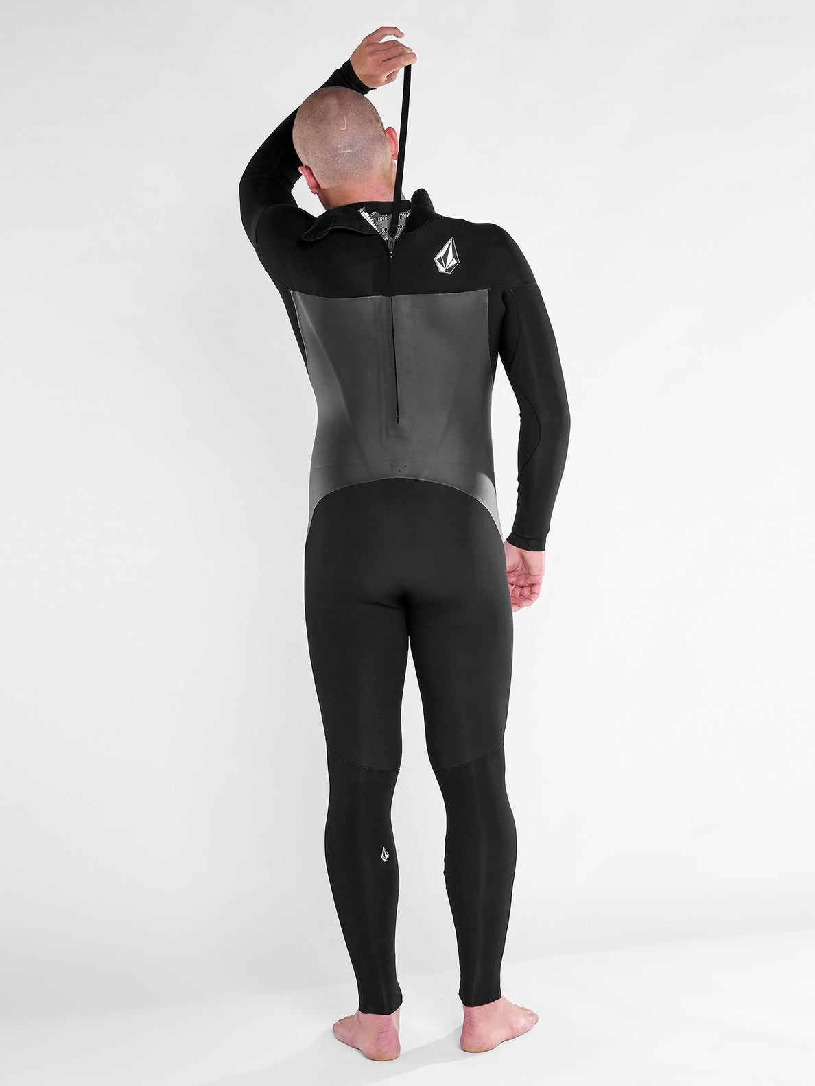 Mens Modulator 3/2mm Long Sleeve Back Zip Fullsuit - Black | Volcom Japan