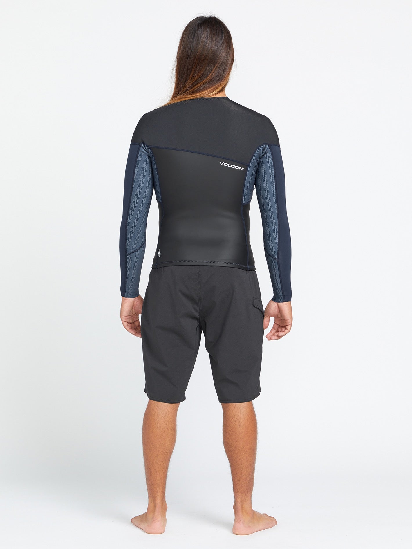 1.5Mm Front Zip Neoprene Top - Charcoal | Volcom Japan