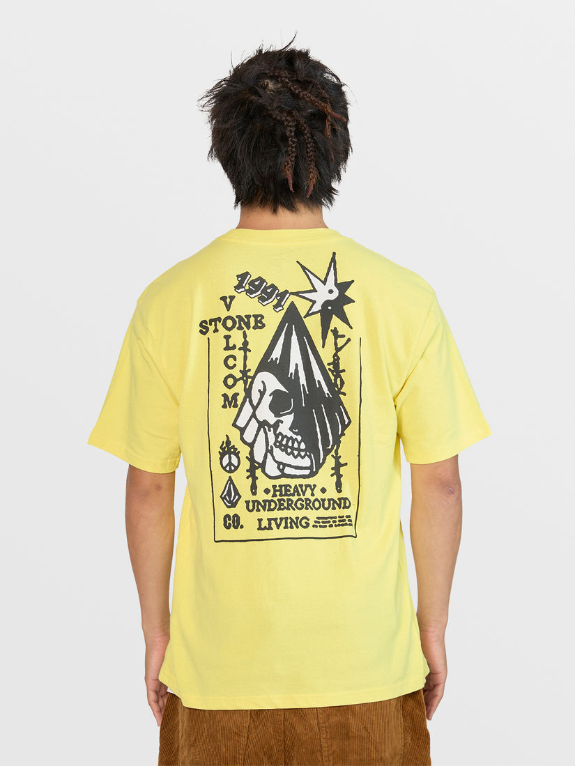 Heavy Living Short Sleeve Tee Shirt - Yellow Flash