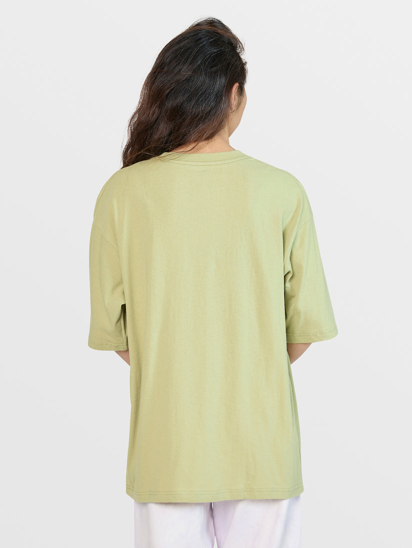 Boxy Blank Short Sleeve Tee - Lentil Green