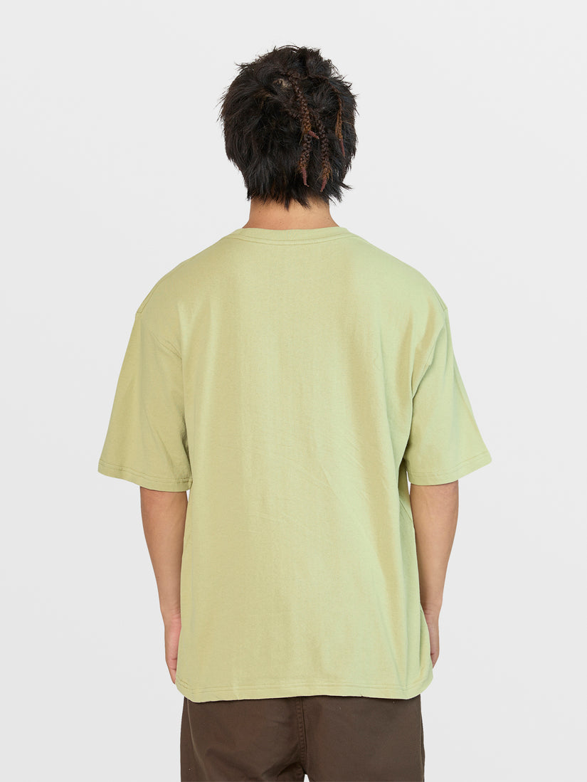 Boxy Blank Short Sleeve Tee - Lentil Green