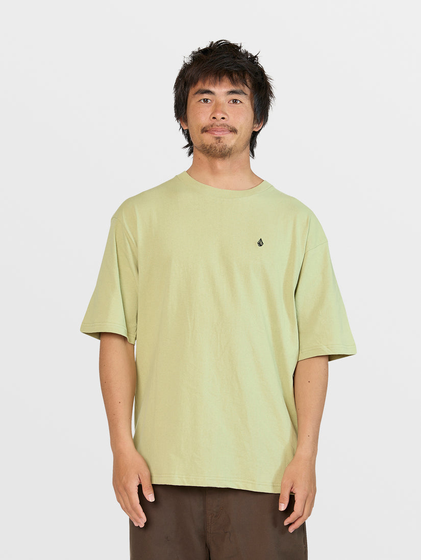 Boxy Blank Short Sleeve Tee - Lentil Green