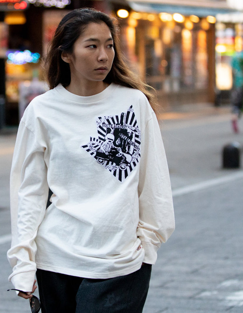 Tokyo True Arrows Long Sleeve Tee - Dirty White